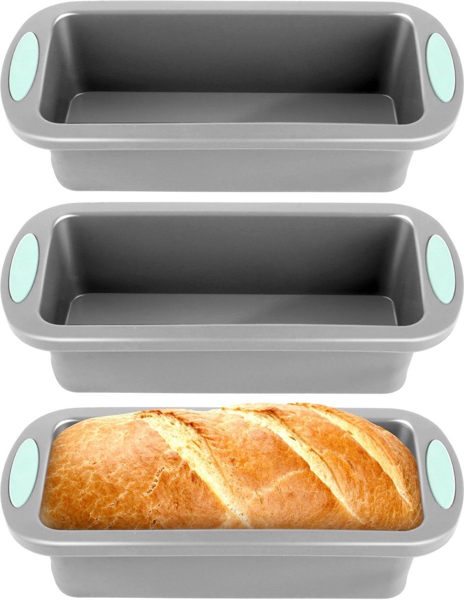 Unyqoos ® Set van drie siliconen bakvormen voor veelzijdig gebruik in de keuken