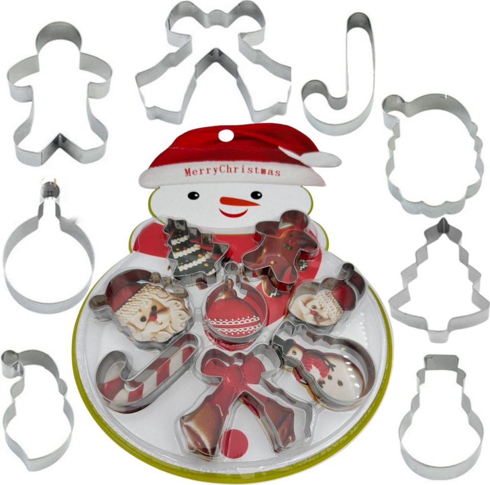Winkrs Kerst uitsteekvorpjes in Kerstman verpakking (8 stuks)