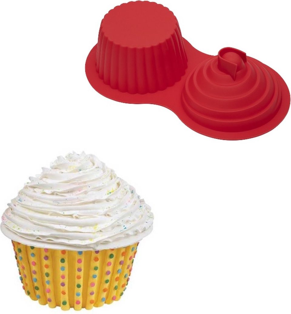 Brand New Cake Siliconen Bakvormen Jumbo Cupcake Ø17 cm 38,5 x 20,5 x 10 cm