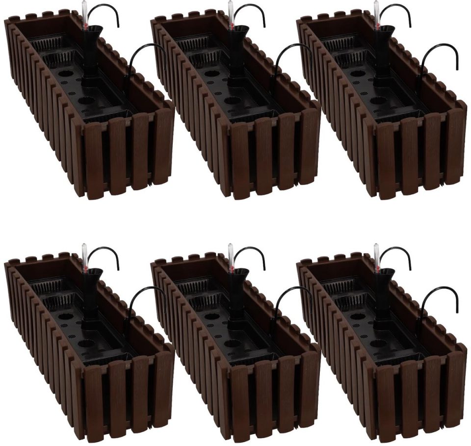 Kotarbau Balkon Bloembak Brons Set van 6 60 cm
