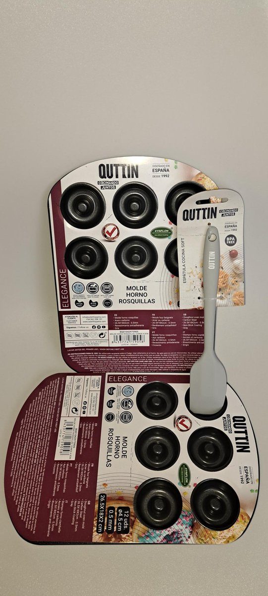 Quttin mini Donuts/Beignets Bakvormen () SET VAN 2 veilig bakken 4,5 cm
