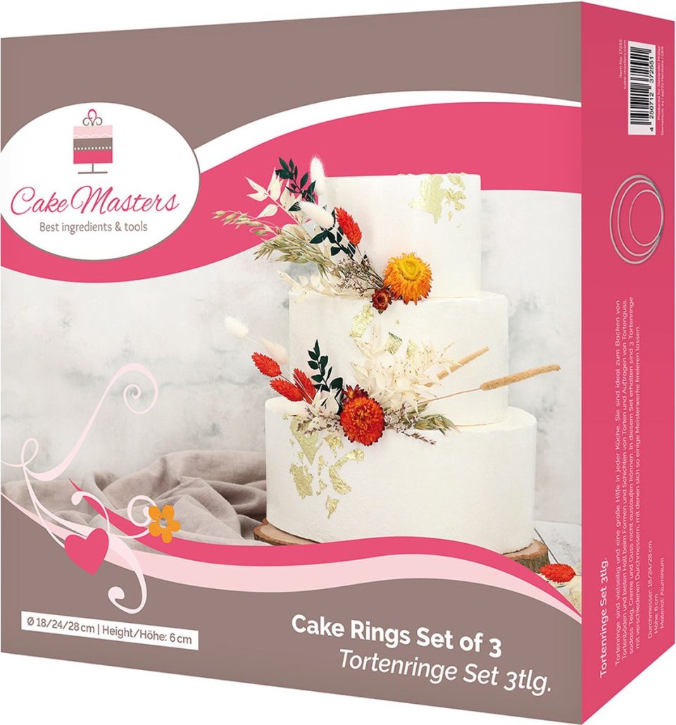 Cake-Masters Cake Masters Taart Ringen 18/24/ set/3 28 cm