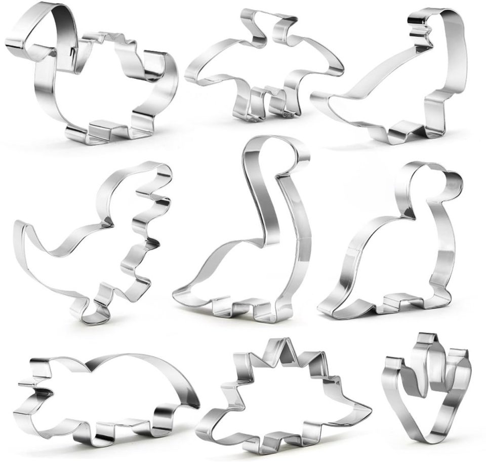Ibenzoa Creatieve Dino Koekjesvormen Set (9 stuks)