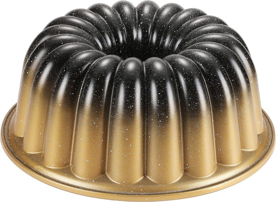 Hakal bakvorm Tulband Bundt Goud 24 cm