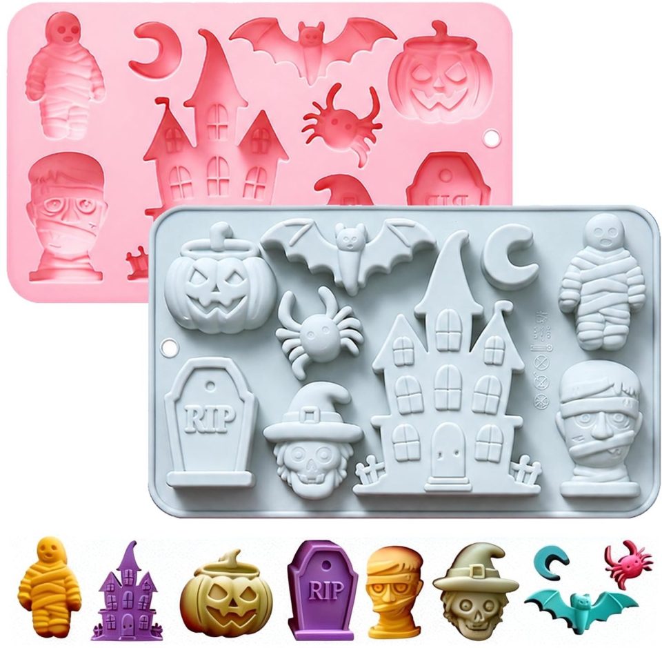 Famanu siliconen mal halloween grafsteen (2 stuks)