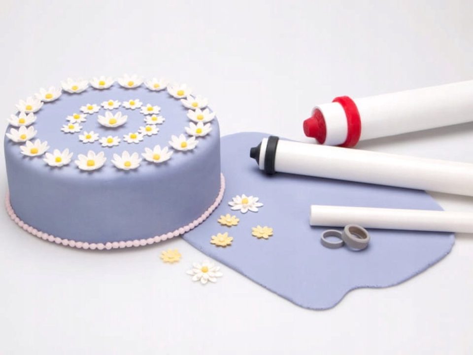 EkoForemki Set van 3 Deegrollers voor Suikerpasta 23, 40, 50 cm