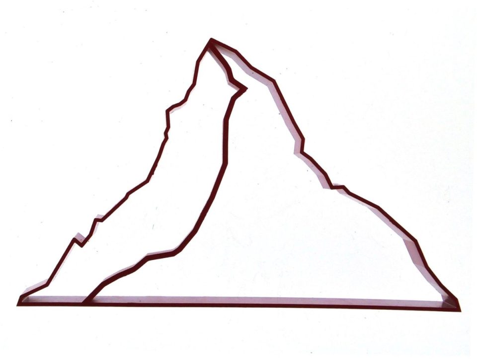 phil goods Matterhorn souvenir & koekjesvormpje in grijs