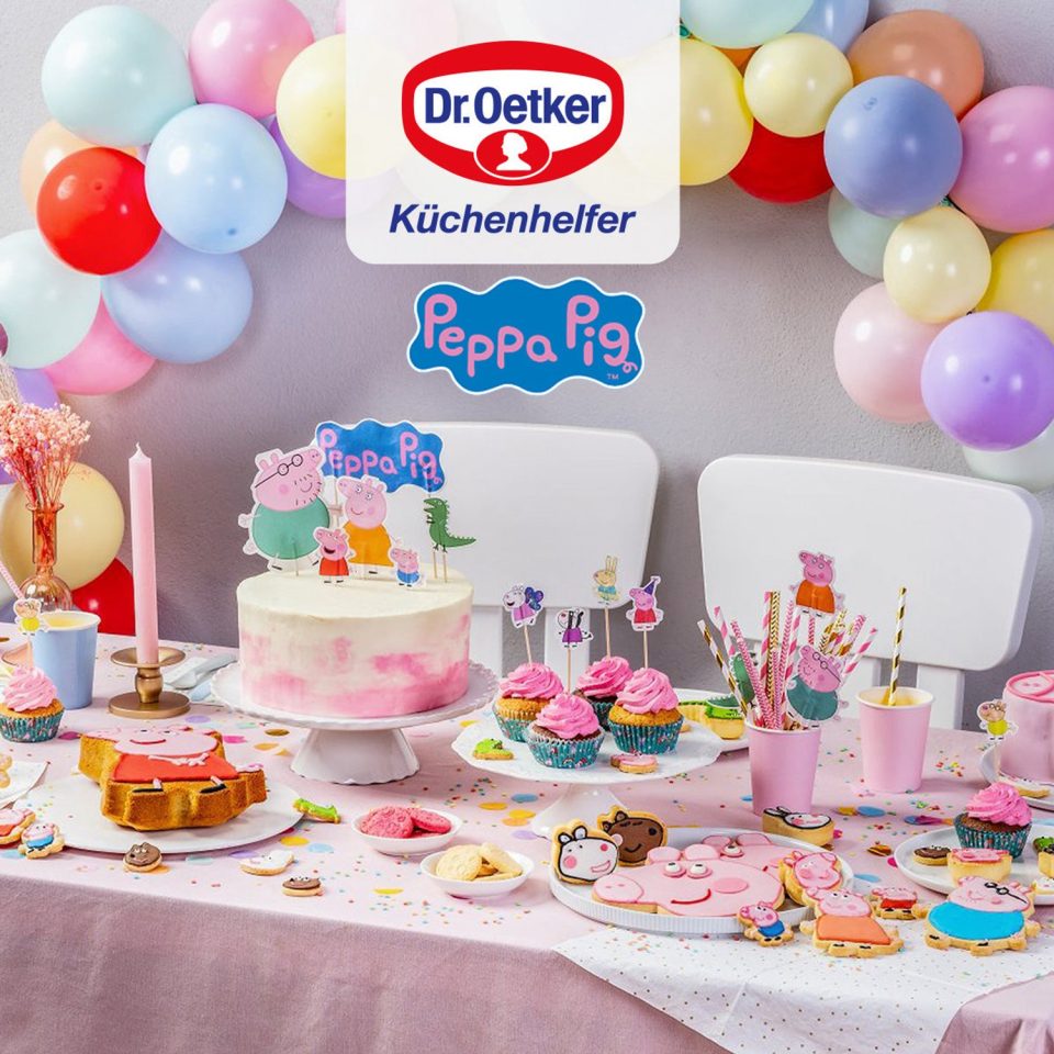 Dr. Oetker Bakkwast met siliconen haren Peppa Pig 23 cm
