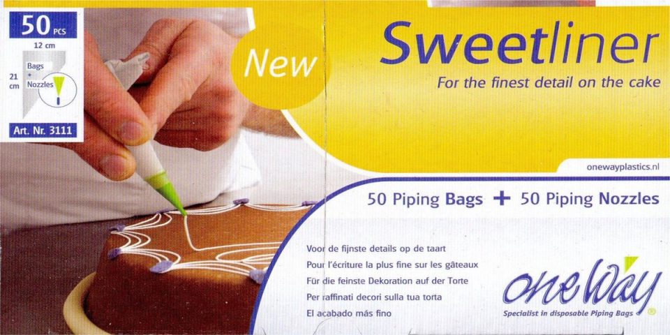One Way Sweetliner 50 spuitjes en 50 spuitzakken