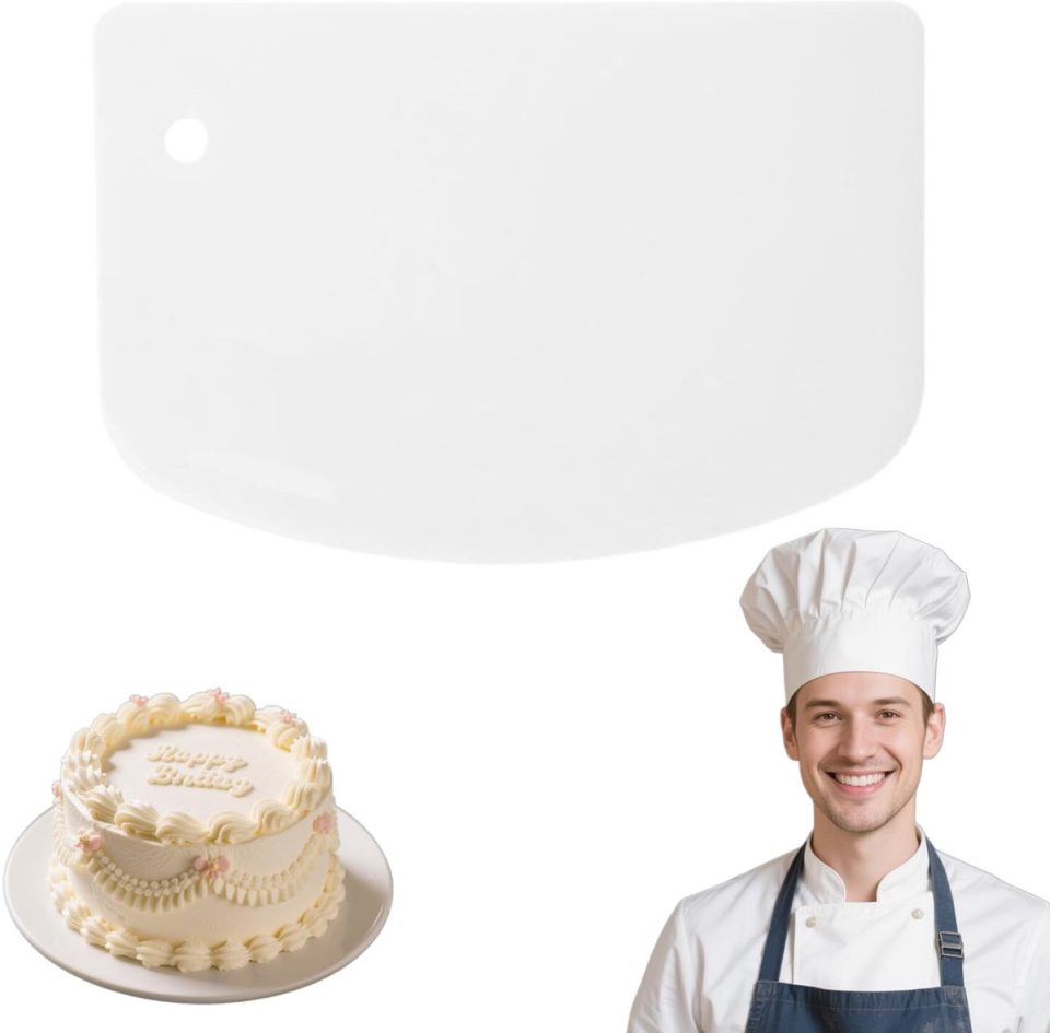 Unyqoos Grote multifunctionele siliconen deegschraper voor bakken en koken