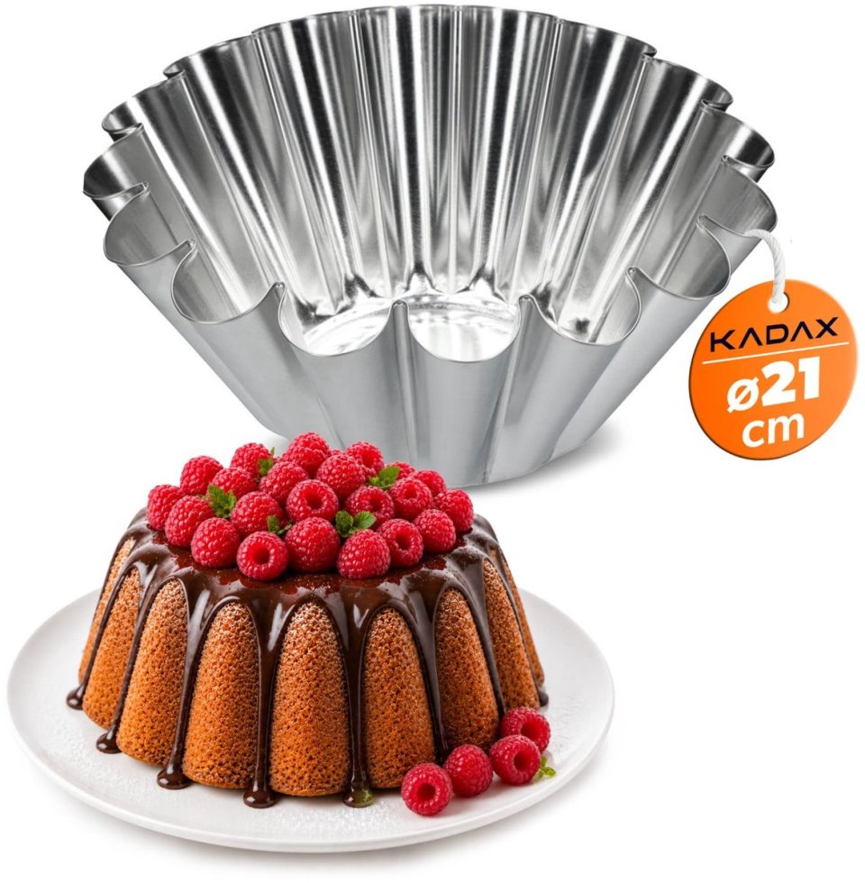 Kadax cakevorm Gugelhupfvorm, van verzinkt plaatstaal 21 cm