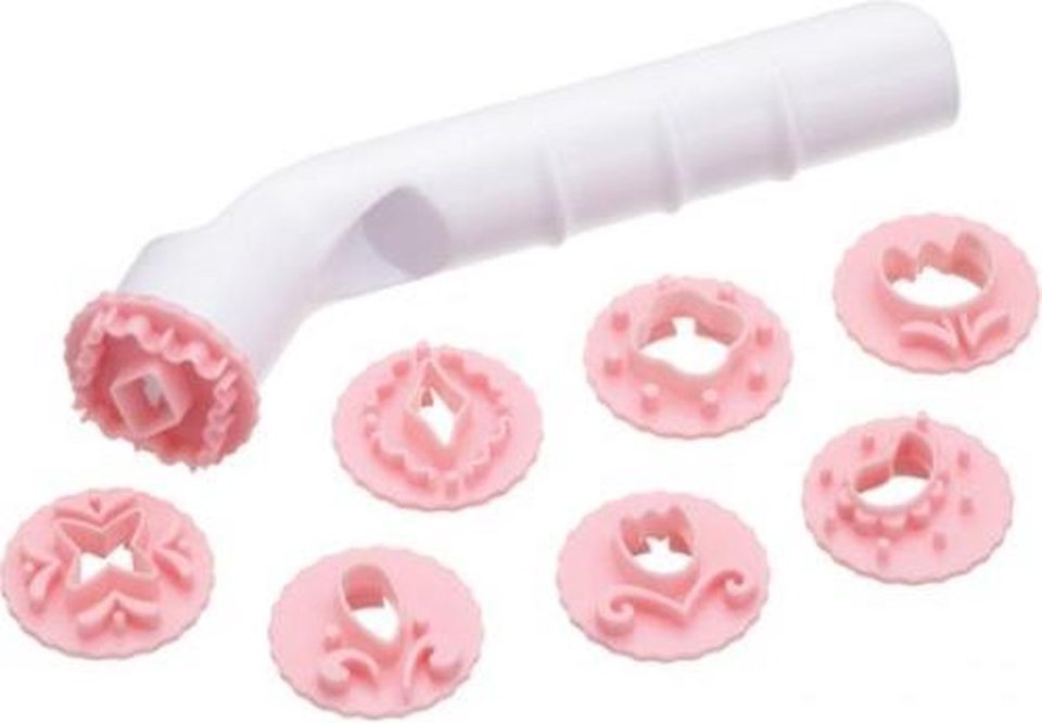KitchenCraft fondant stempelset 8 stempels