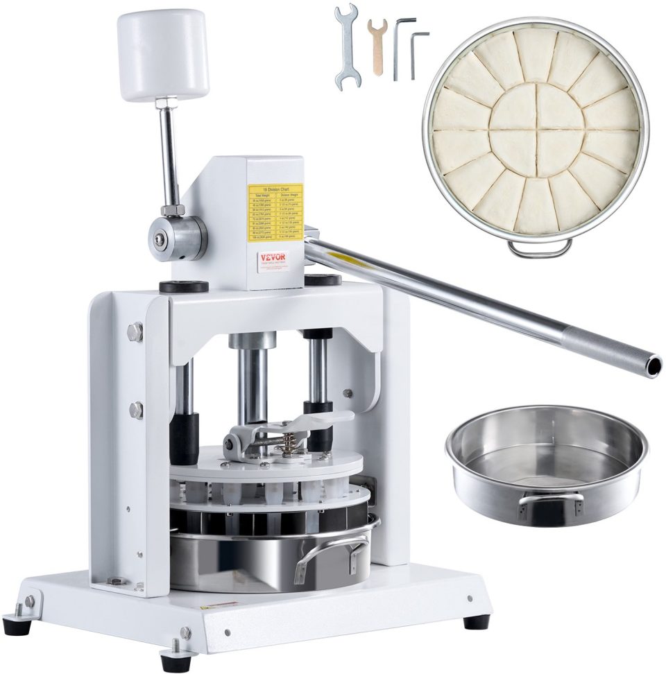 Vevor Deegverdeler 18-Delige Handmatige Deegverdeler Machine 280 g