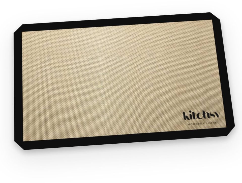 Kitchsy bakmat Siliconen Zwarte beige 32,5 cm