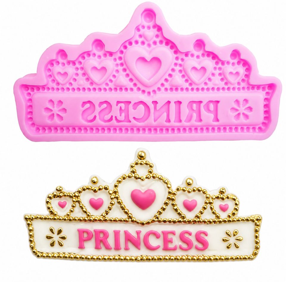 Ardran & Tookar bakvorm Fondant mal uitsteekvormpje taartdecoratie Prinses kroon (1 stuks)