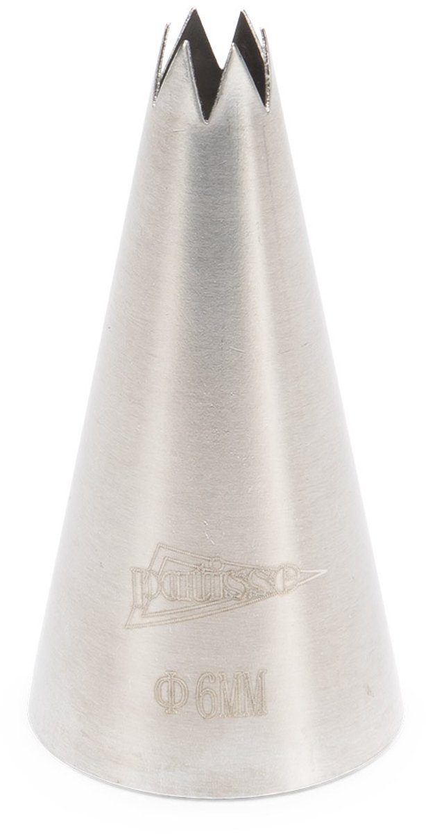 Patisse spuitmondje rvs ster 2 mm
