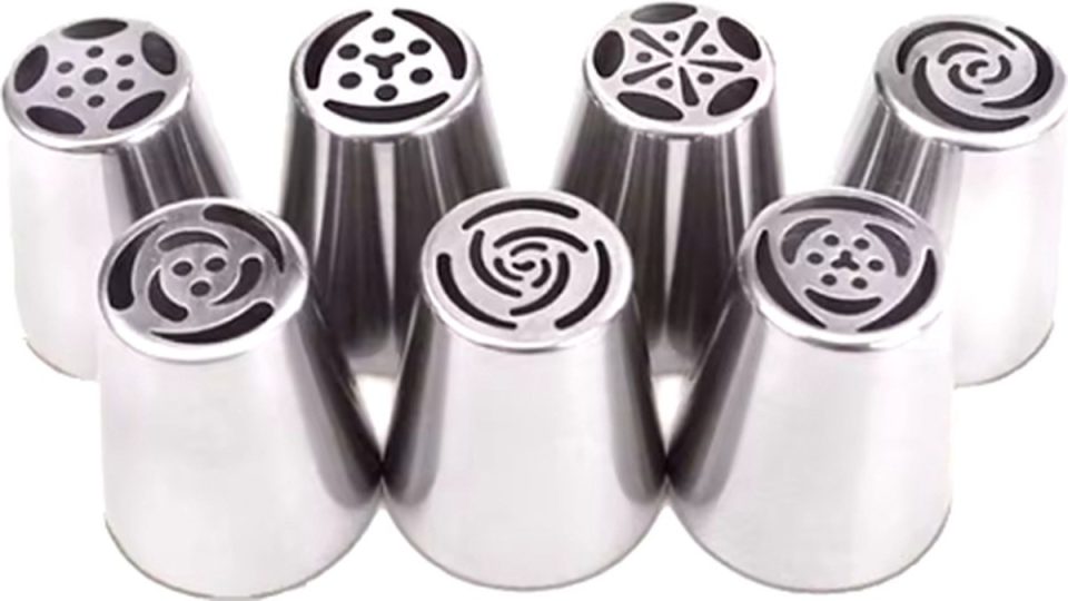 Scoby spuitmond Set Zilver 3,8 cm (6 stuks)
