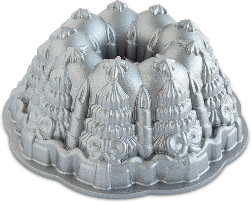 Nordic Ware bakvorm Tulband "Very Merry Bundt" Silver