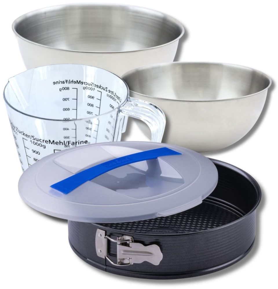Zenker Bakkersset met springvorm 2 mengkommen 26 cm