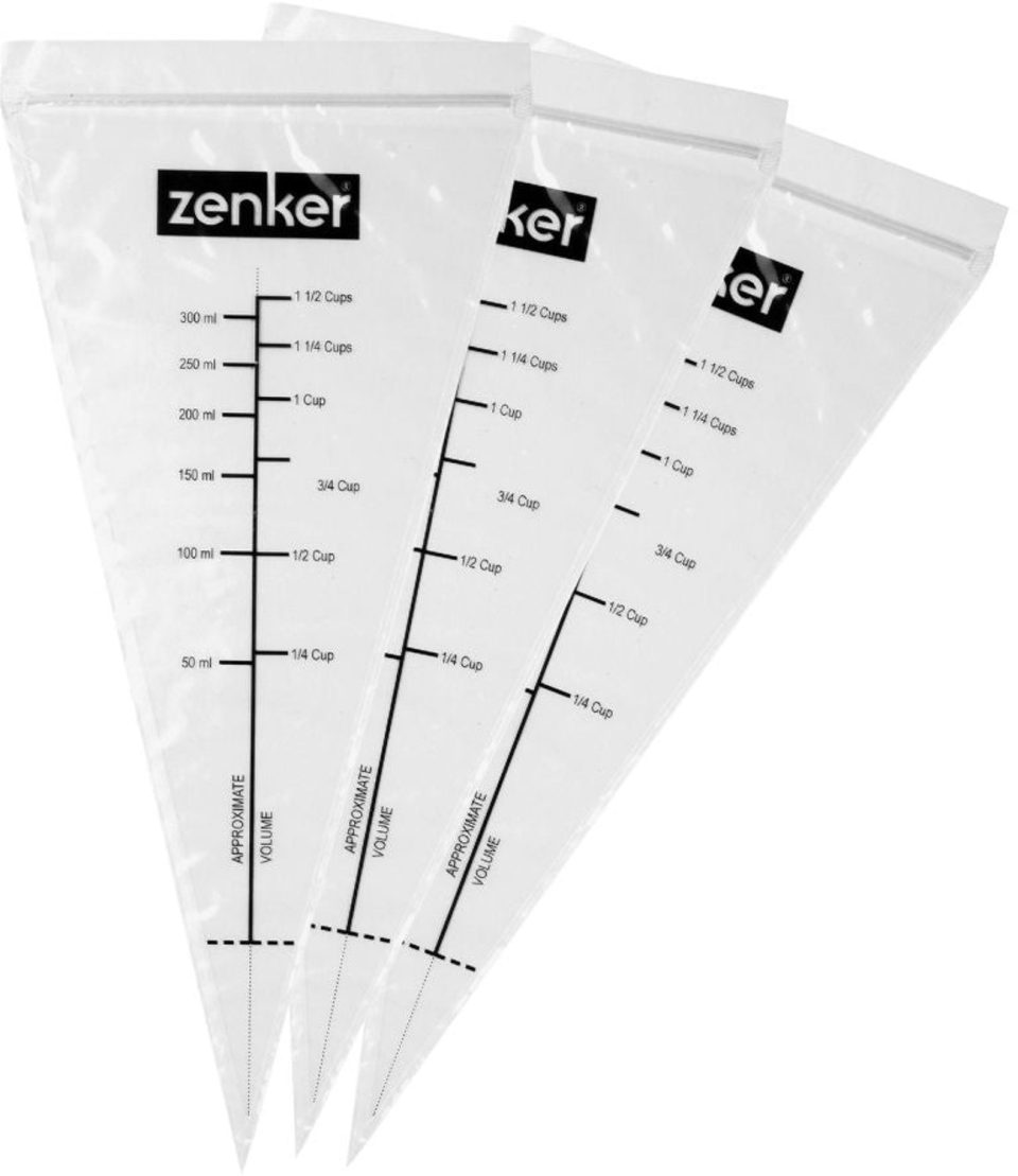 Zenker Set van 10 maatbekers met rits Smart Pastry 30 cm