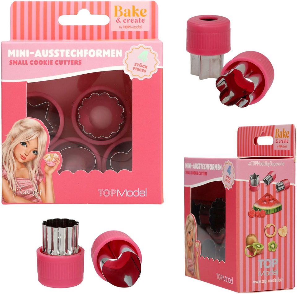 Depesche TOPModel mini-koekjesvormpjes 4-delig