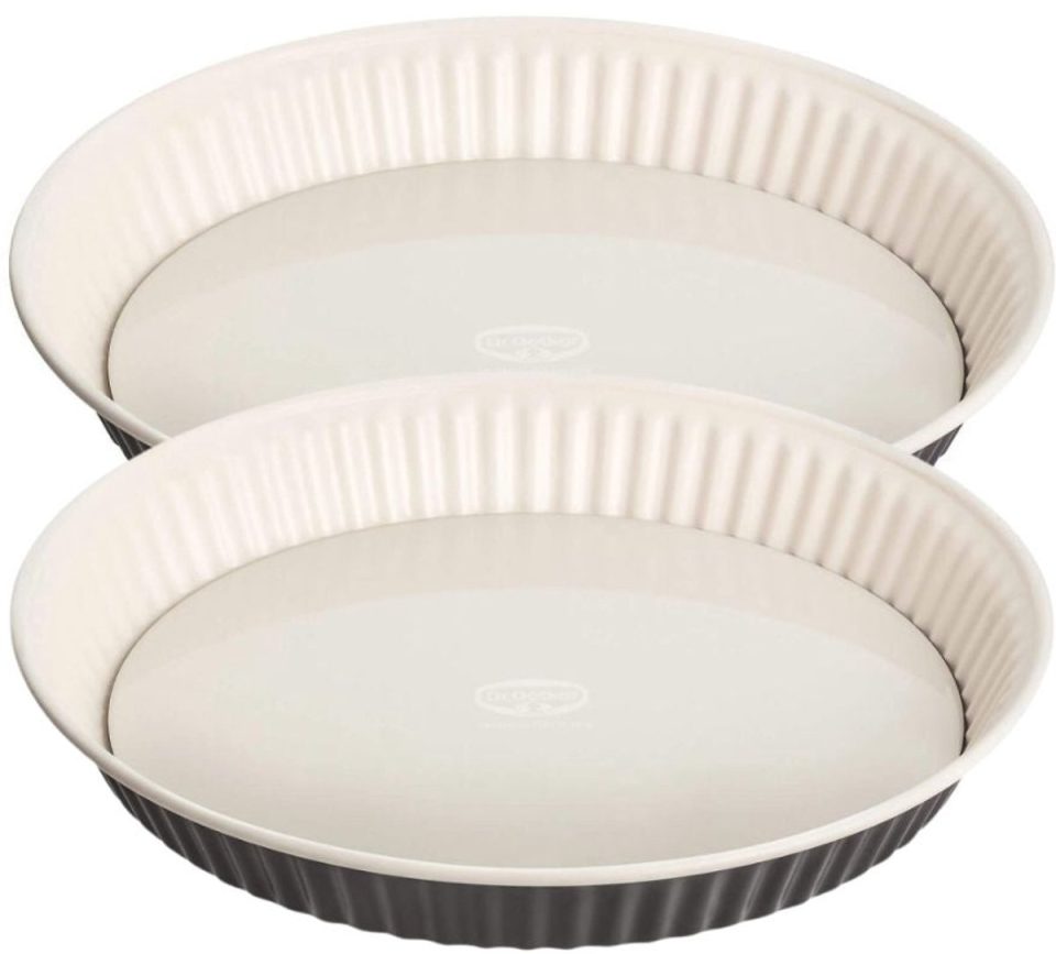 Dr. Oetker Set van 2 Taart- en quichevormen 28 cm