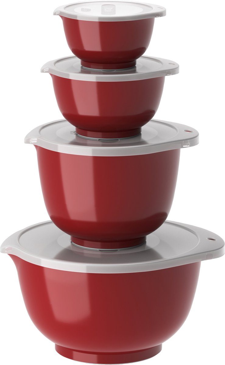 Rosti beslagkom Margrethe Set 8 delig Rood 3 l