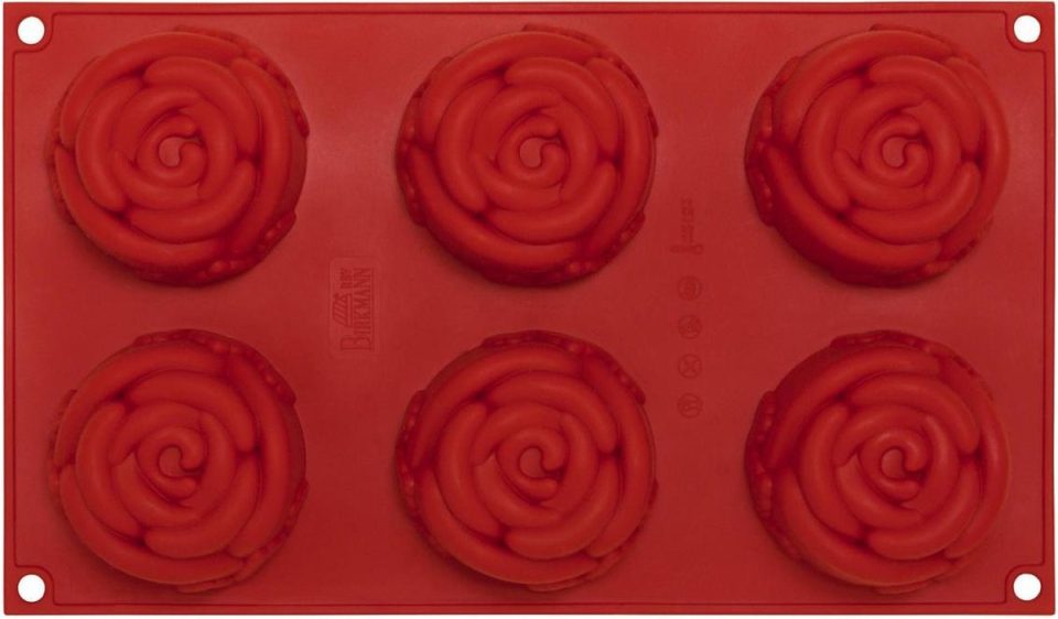 Jumada siliconen bakvorm 's Rozen Plat Cupcakes Muffin (6 stuks)