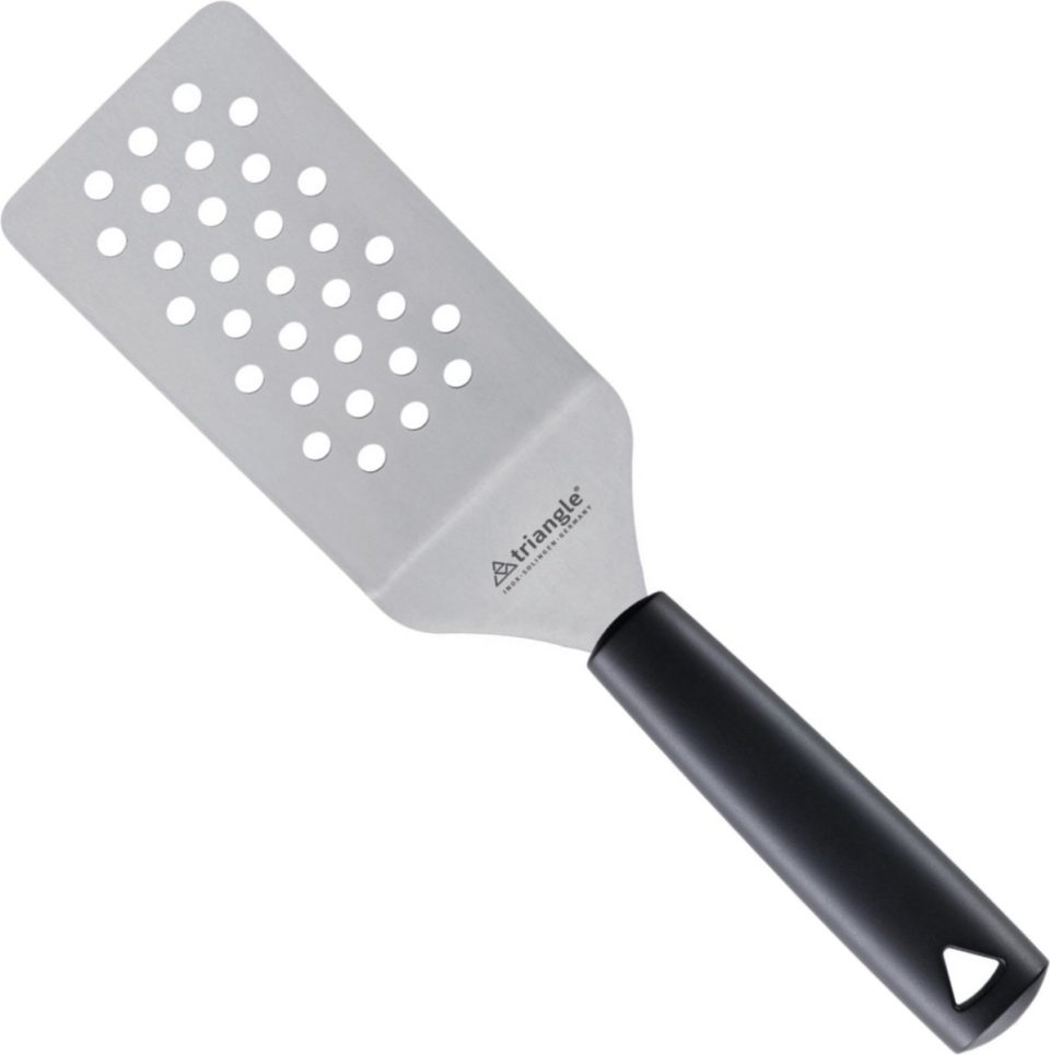 Triangle paletmes met Knik en Gaatjes Zwart 10 cm