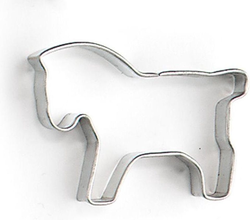 Nic uitsteekvorm Paard Blank Staal 5 X 4 X 1 cm
