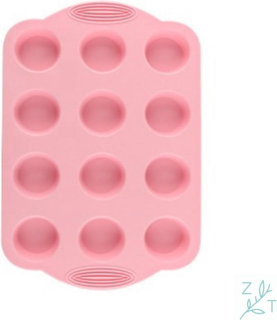 ZijTak Mini muffin per 12 Roze