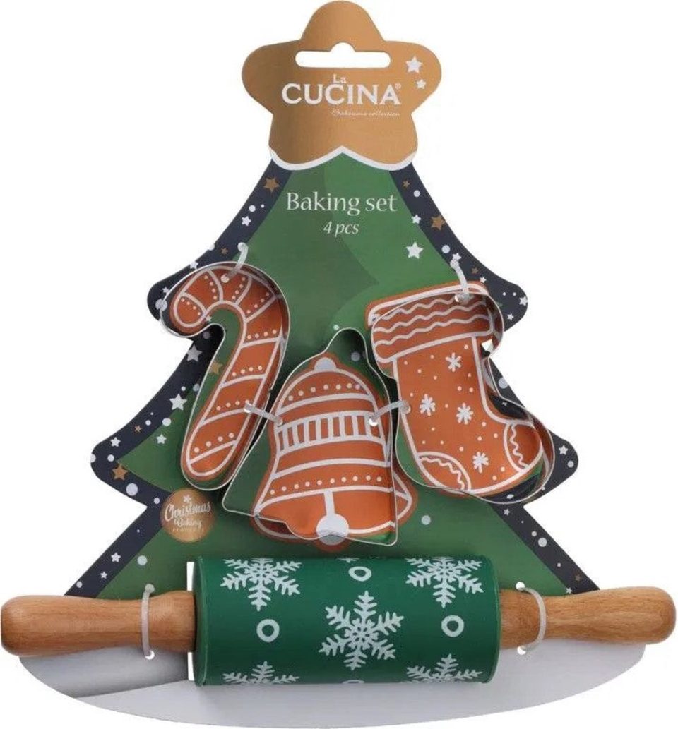Home & Styling Bakset kids Kerstboom Groen