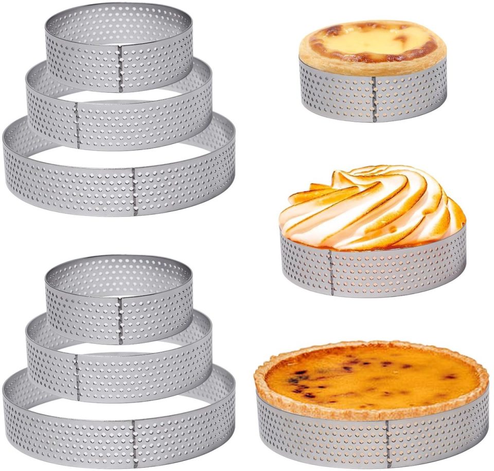 carmdering Bakvormen Set Roestvrij Stalen Ringen (9 stuks)