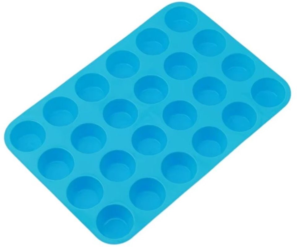 Jonyx bakvorm Muffin Cupcake vorm Blauw 5 cm