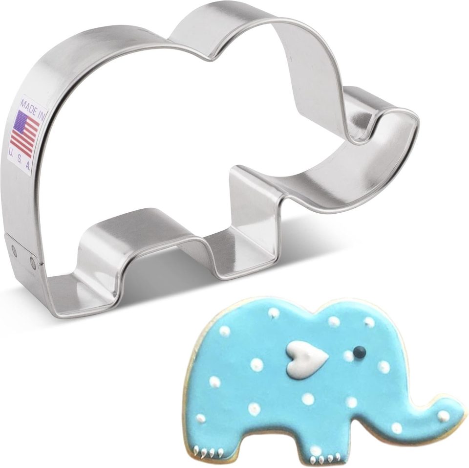 Ann Clark Cookie Cutters Schattige Olifant Koekjesvorm Metaal 10,8 cm