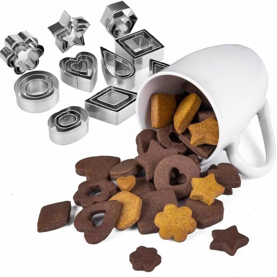 Mylinsé 30-delige RVS Uitsteekvormen Set Kleine Koekjesvormpjes