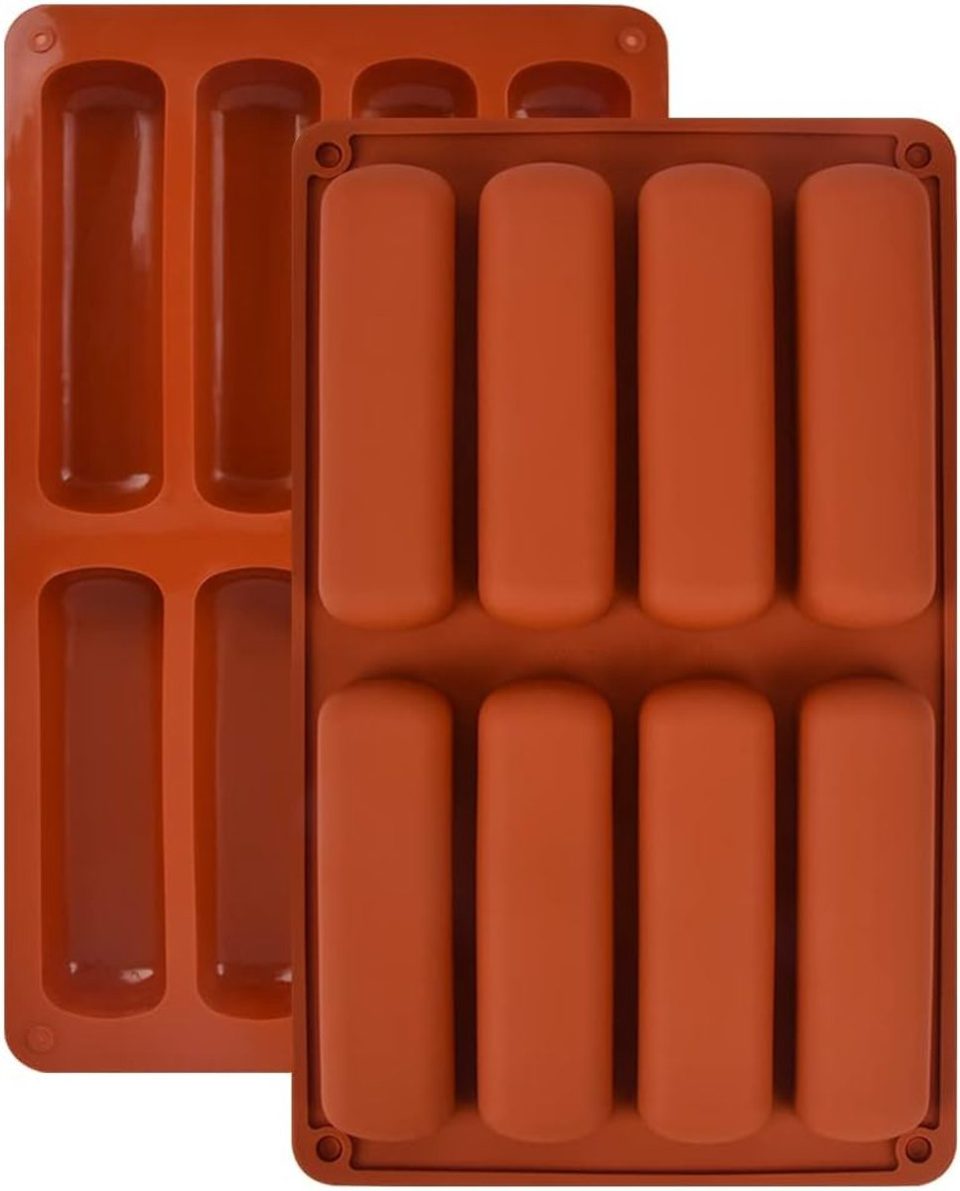 Famanu bakvorm Mueslirepen set van 2 grote rechthoekige siliconen