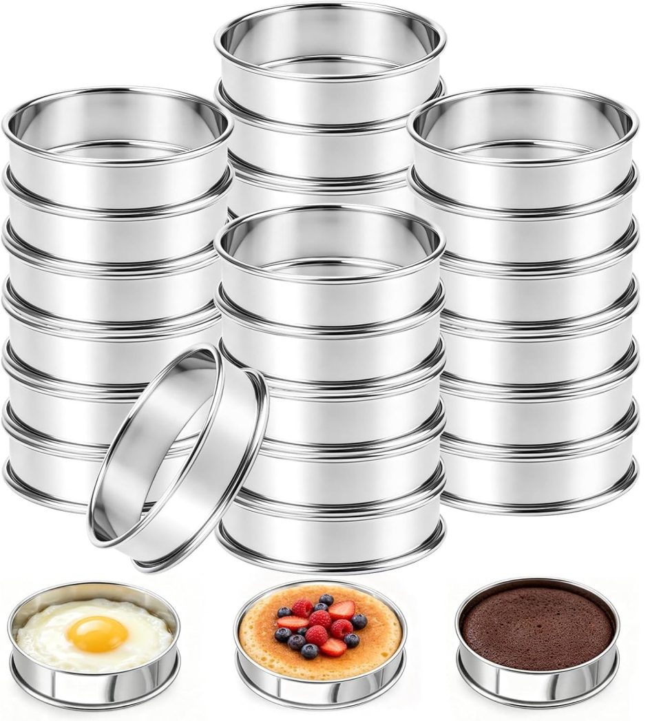 Zumolir Ronde Bakringen voor Muffins ø8.5 cm Zilver (24 stuks)