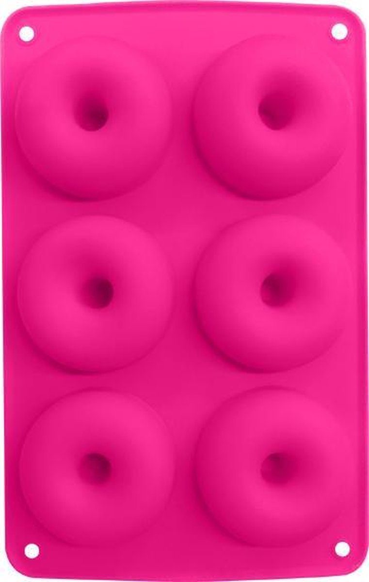 New Age Devi bakvorm Siliconen donut roze groot