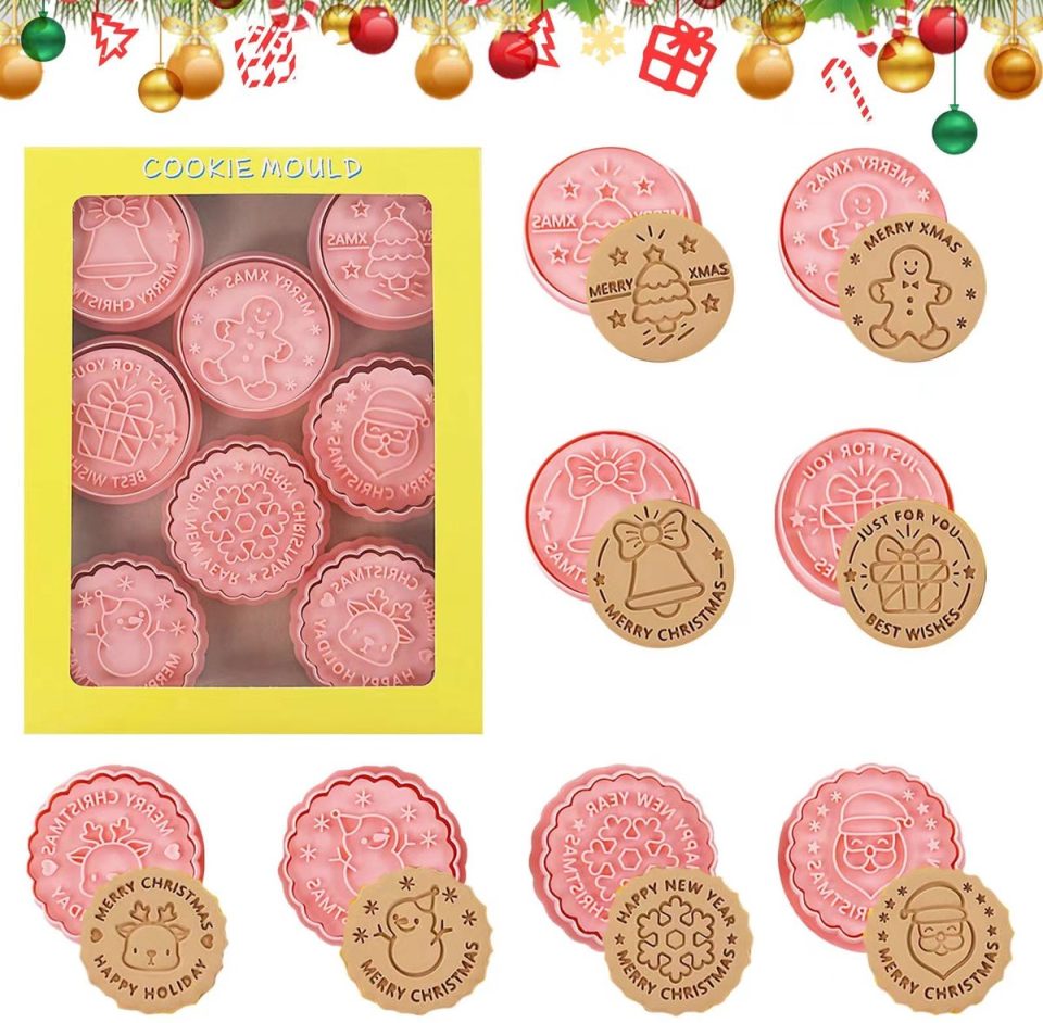 Viilich kerstkoekjesvormpjes (8 stuks)