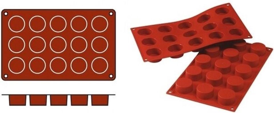 Silikomart bakmat Petits-Fours (Cap. SiliconFlex 070058 (15 stuks)
