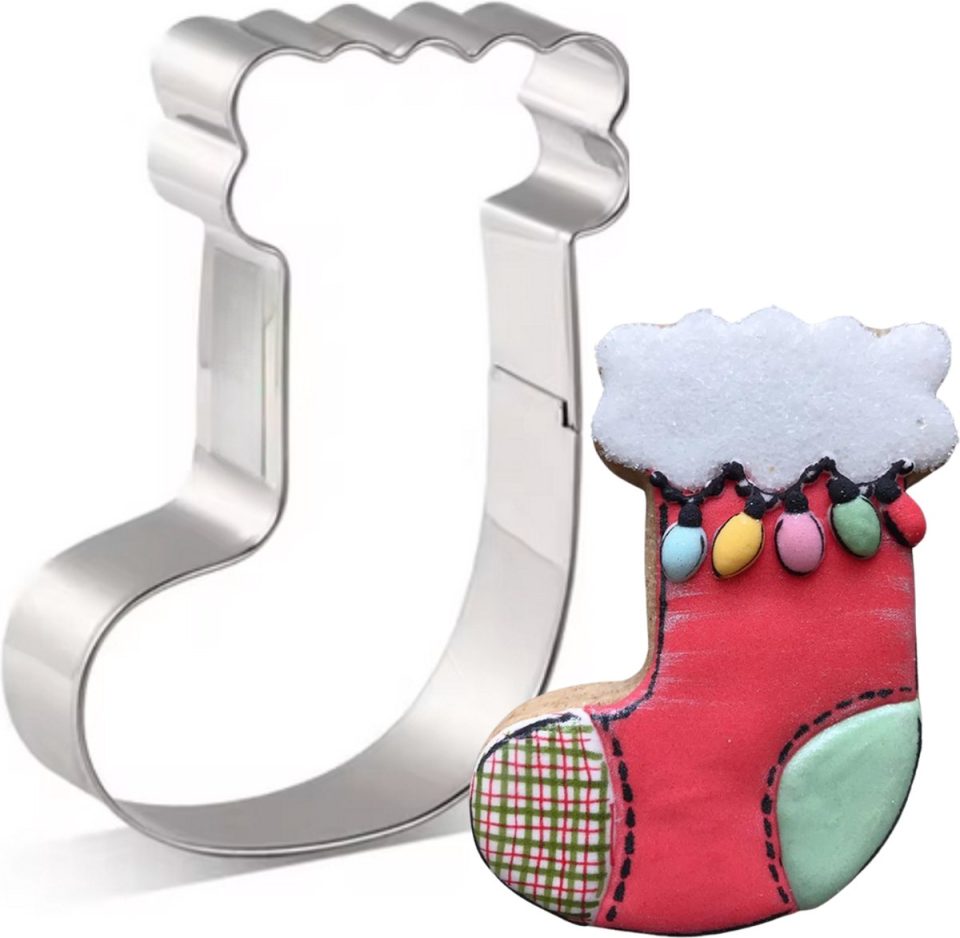 Winkrs uitsteekvorm Kerst Kerstsok 9,3 x 7 cm