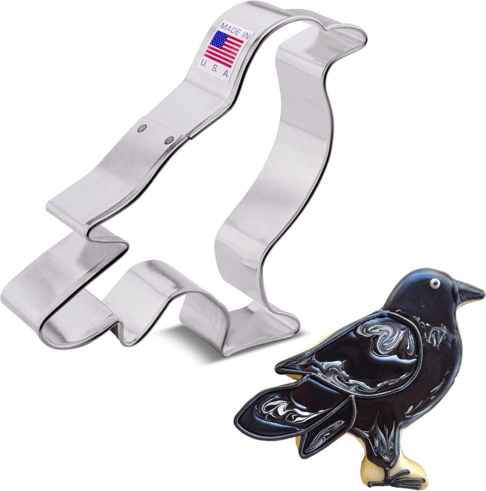 Ann Clark Cookie Cutters Koekjesvorm Kraai Vogel Metaal 10,5 cm