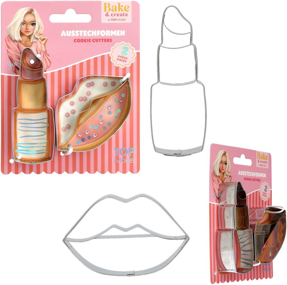 Depesche TOPModel koekjesvorm lippenstift en lippen bake and create