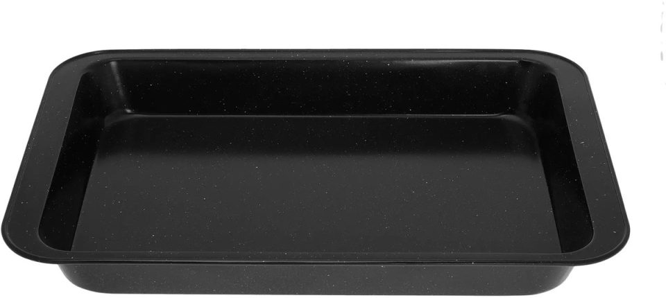 Kinghoff bakvorm Marmerenlook Zwarte 42,5 x 28,5 x 5 cm
