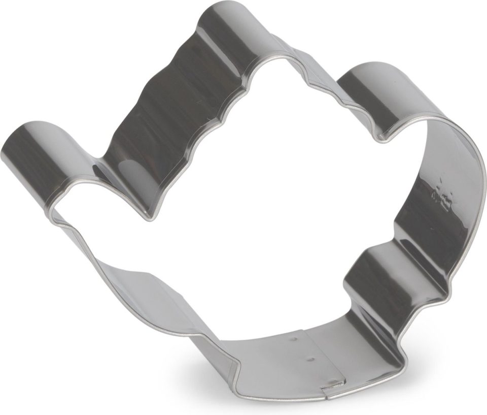 Patisse uitsteekvorm Theepot RVS zilver 7 cm