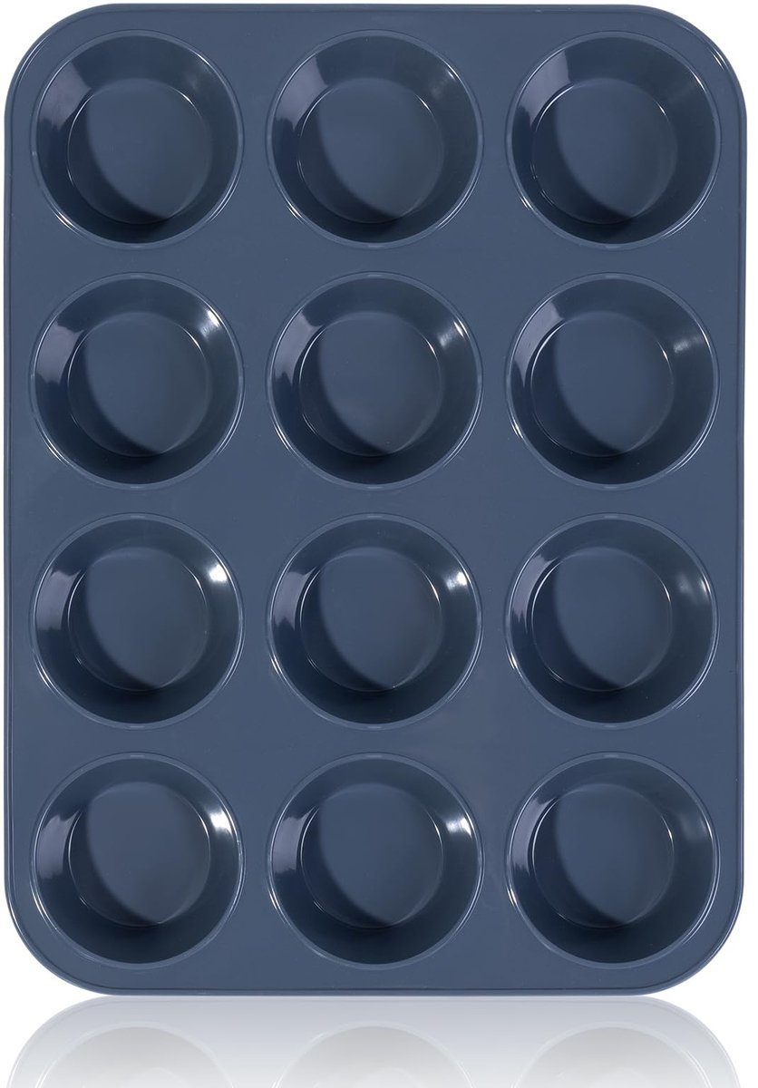 Famanu muffinvorm Grote van siliconen voor 12 muffins
