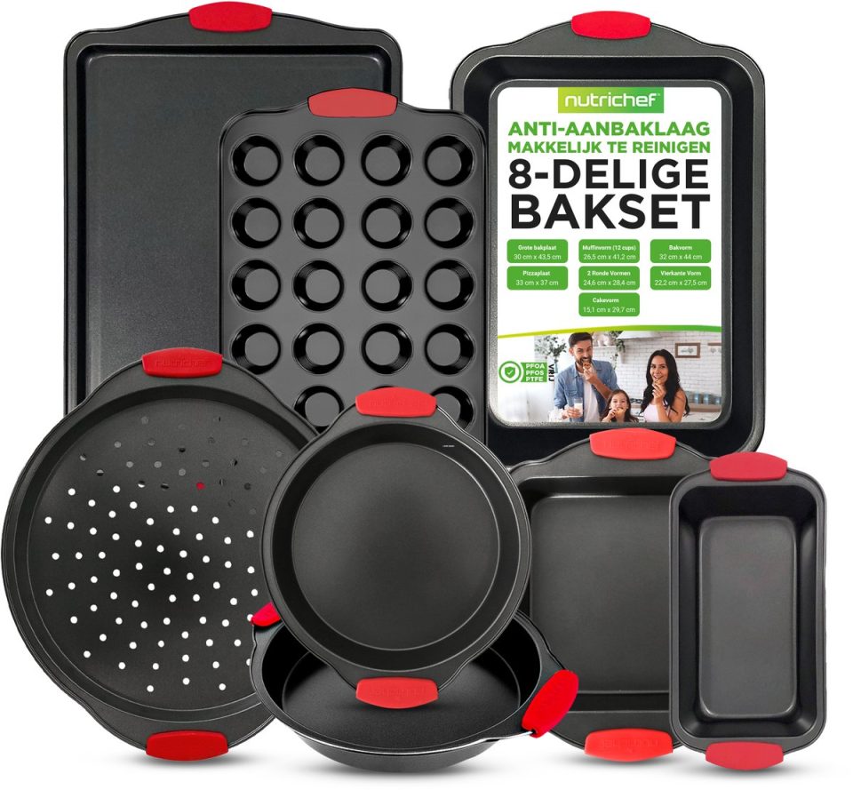 Nutrichef Bakvormen Set 8-delige