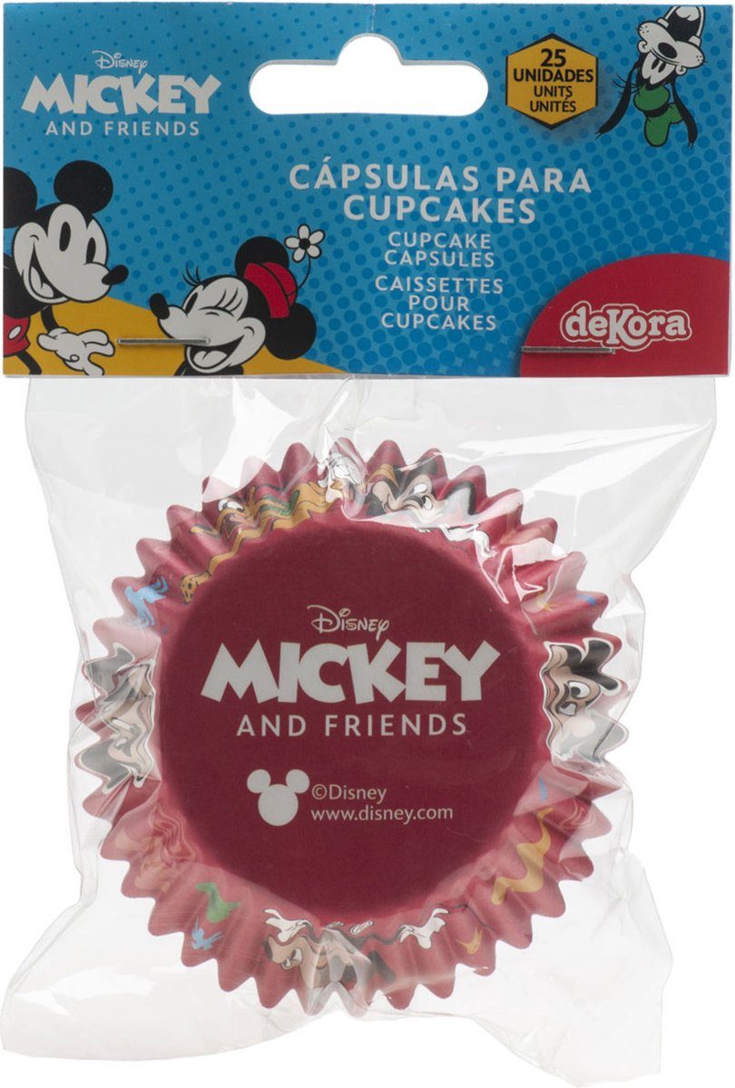 deKora Baking Cups Disney Mickey Mouse (25 stuks)