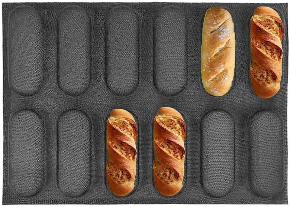 Ibenzoa siliconen bakvorm voor Hotdogs en Brood 40 x 30 x 2,2 cm